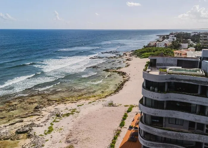 Beachfront 3br Penthouse W Private Pool Hot Tub & Gym * Tulum